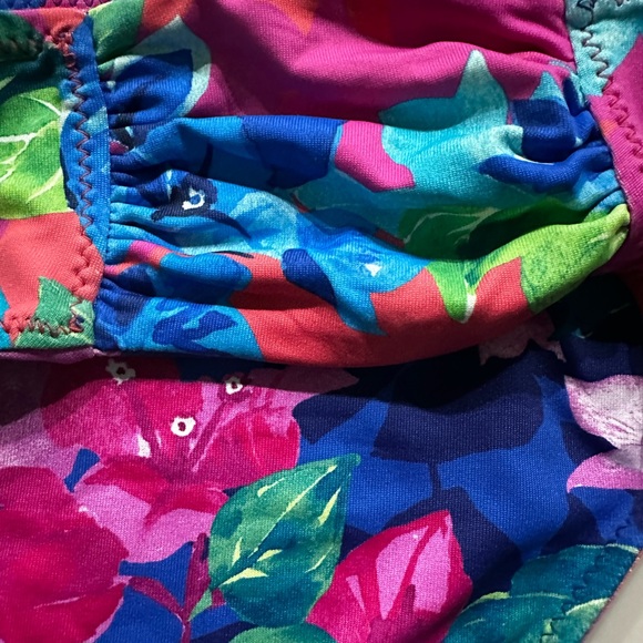 Reversible Tommy Bahama Tropical Floral Bikini - Blue and Pink - Picture 3 of 5